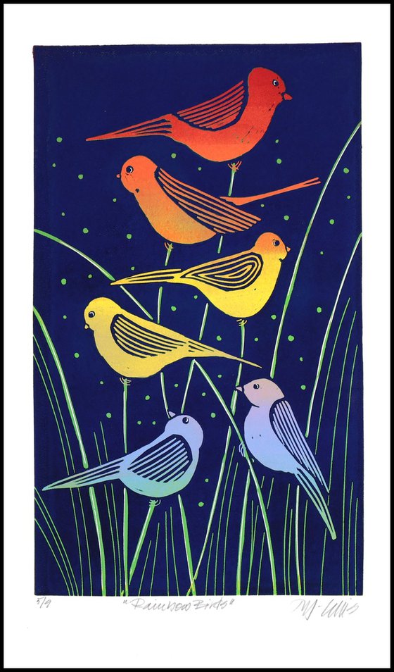 Rainbow birds no 5