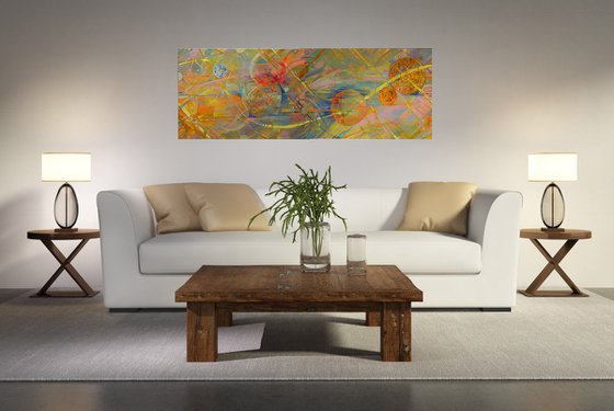 "Weightlessness" Diptych art Original art Oil on canvas Contemporary home decor.