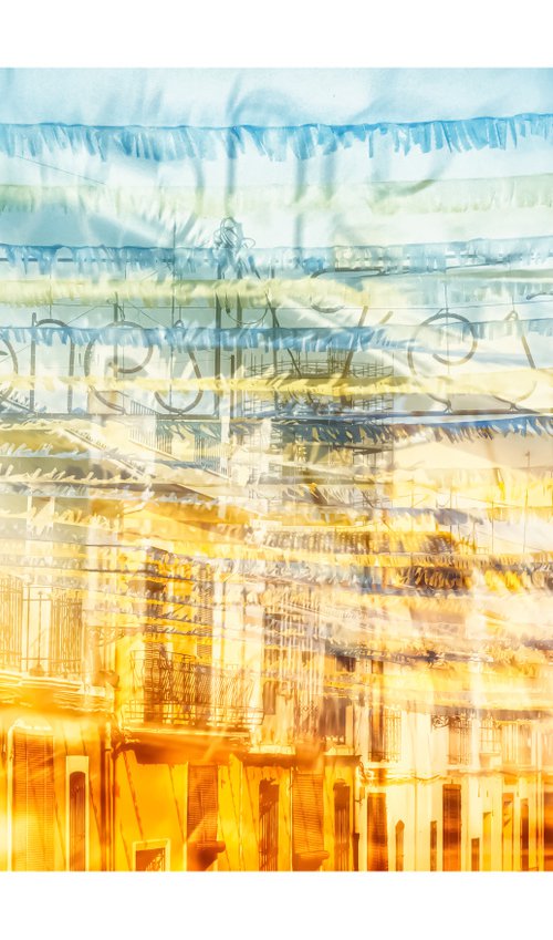 Spanish Streets 8. Abstract Multiple Exposure photography of Traditional Spanish Streets. Limited Edition Print #1/10 by Graham Briggs