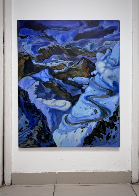 “Night in the mountains”