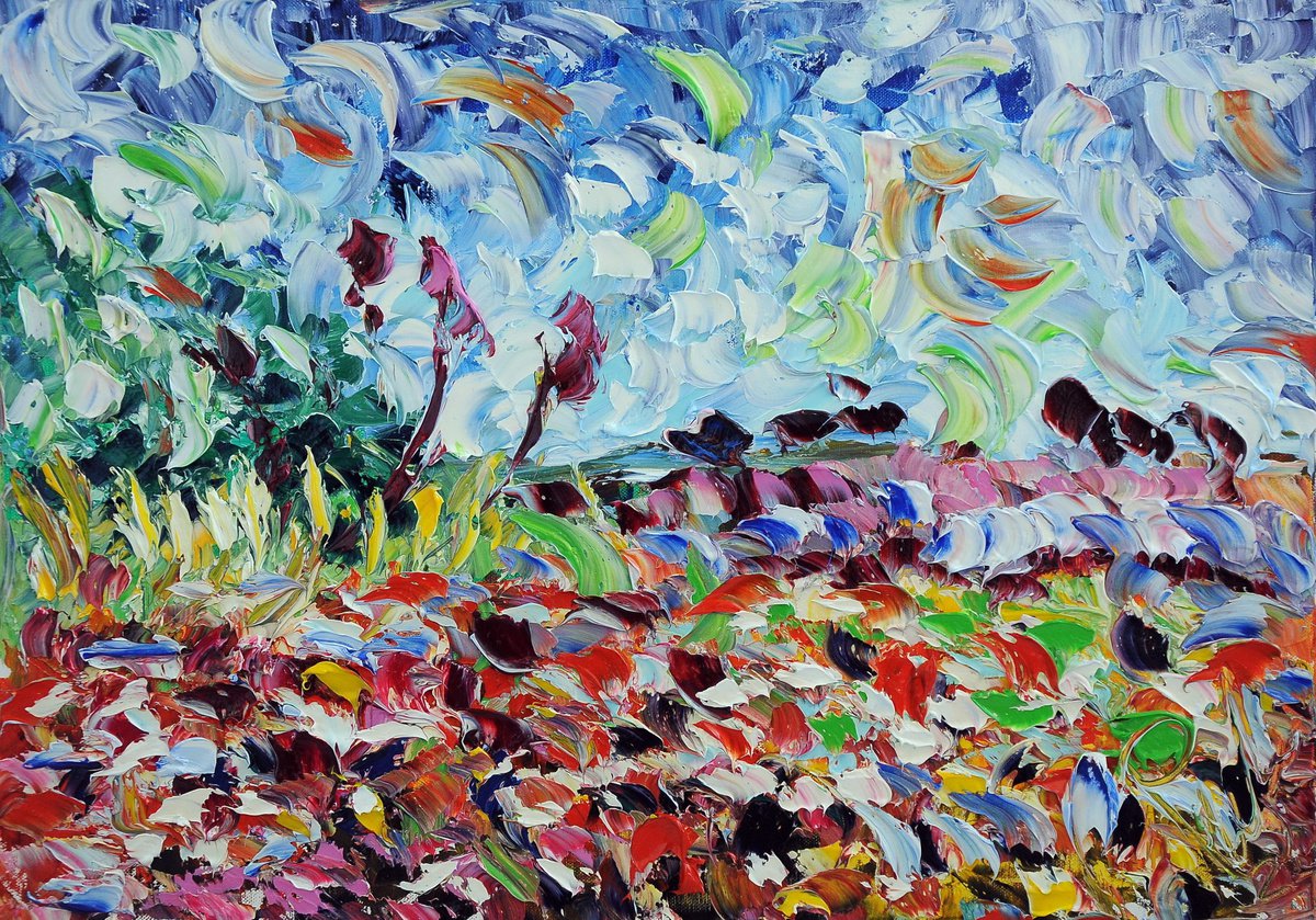 Luci Nel Prato By Antonino Puliafico, 28 X 20, Artwork For Sale On Artfinder
