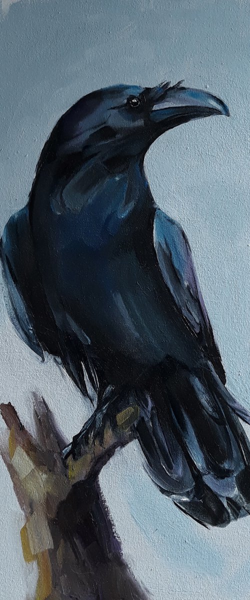 Raven Painting by Kateryna Somyk