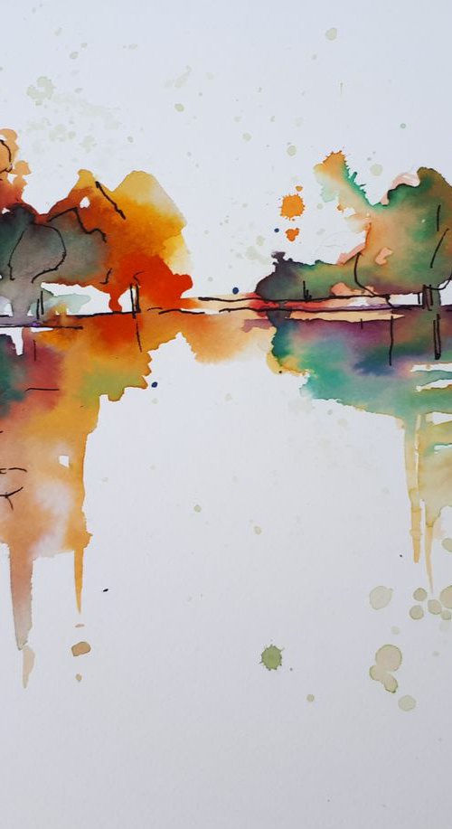 Colorful reflection by Simon Tünde
