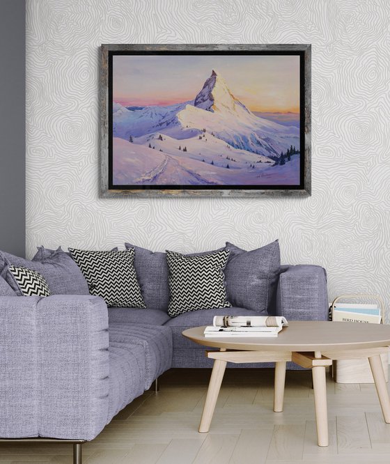 Winter day near the Matterhorn