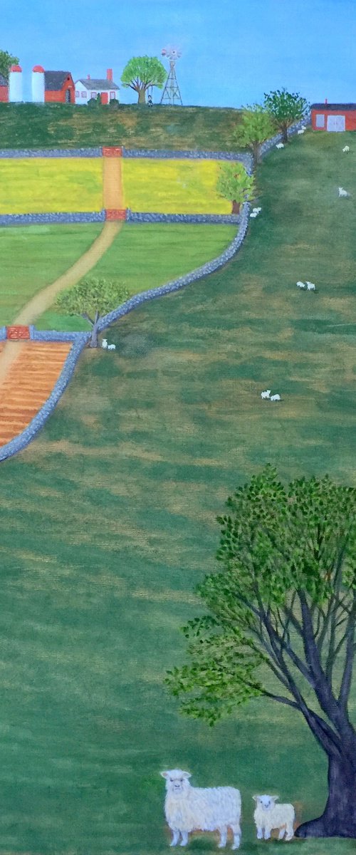 FARM #5 RAISING SHEEP by Leslie Dannenberg