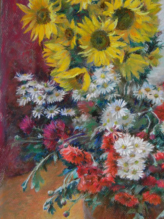 Last sunflowers