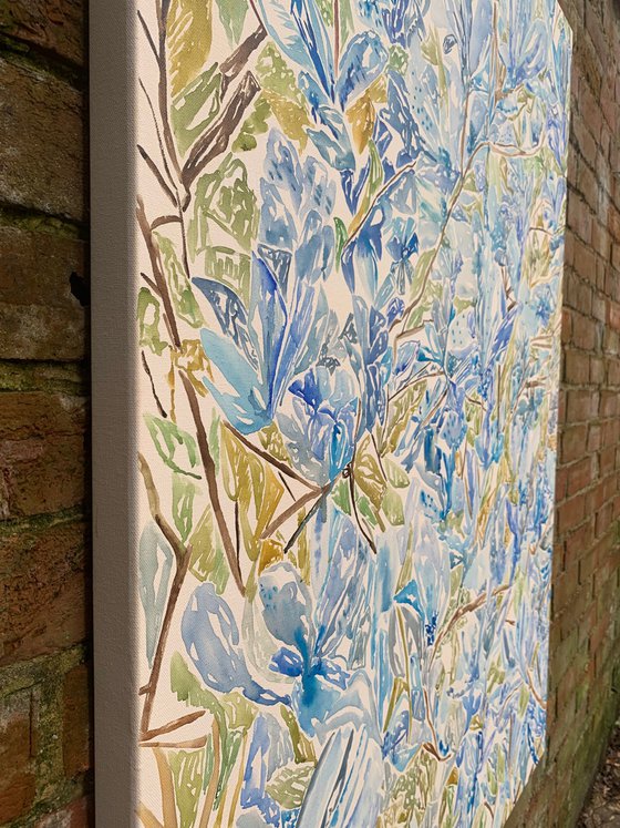 'Water Blue Flowers'