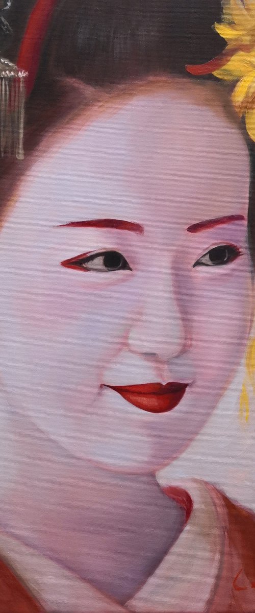 Tenderness. Geisha in kimono  portrait number 9 by Jane Lantsman