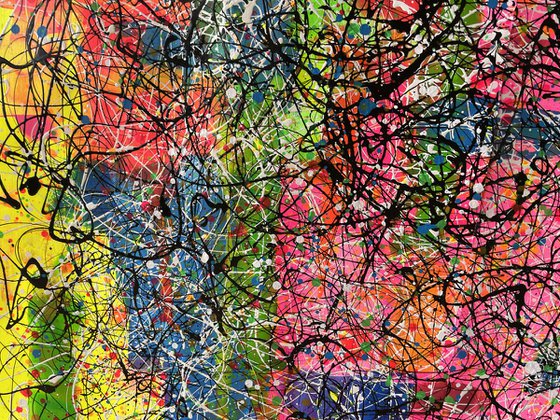 Interwoven Vibrations - Diptych Painting