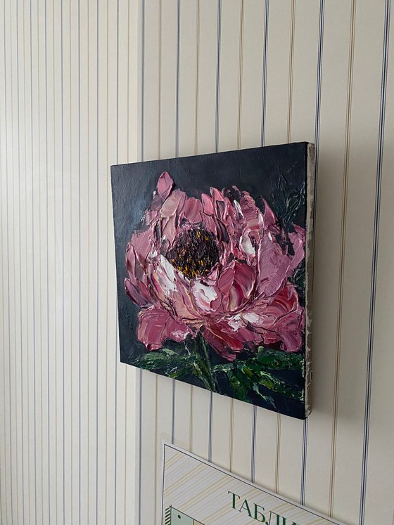 Peony tender for beautiful woman original painting on canvas
