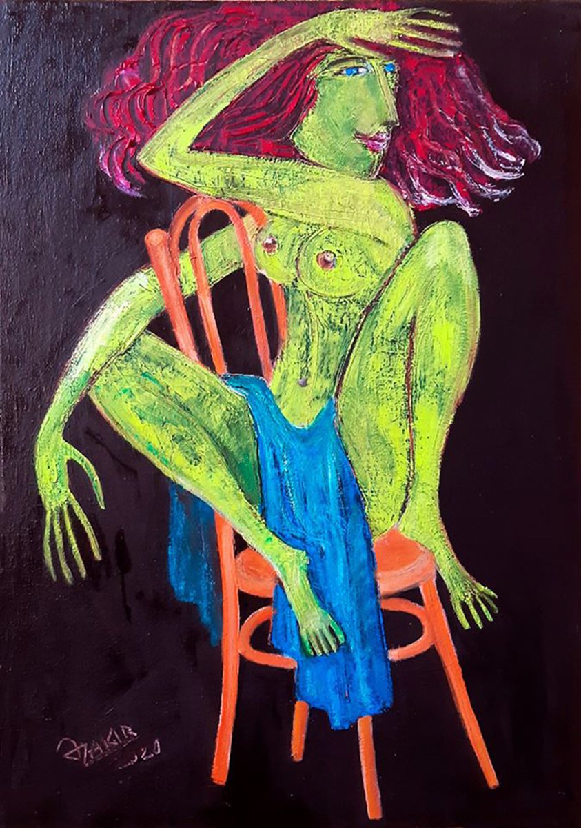 .Green girl by Zakir Ahmedov