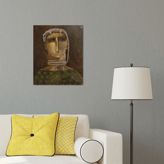 Temperament (Acrylic painting, 50x60cm, ready to hang)