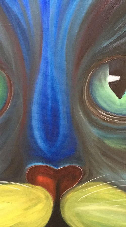 Hypnotic Cat by Timea  Valsami