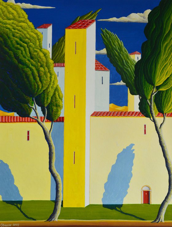 PAESAGGIO CON CITTA'