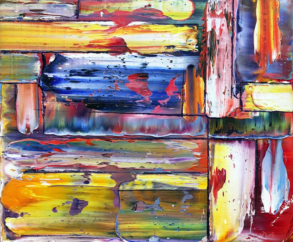 Doors Of Perception - Original PMS Oil Painting On Reclaimed Wood - 20 x 16 inches by Preston M. Smith (PMS)