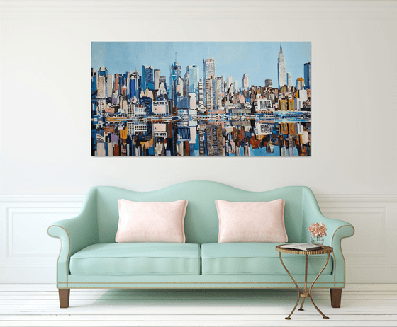 Urban Skyline Reflection New York