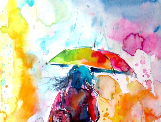 Colorful rainy day