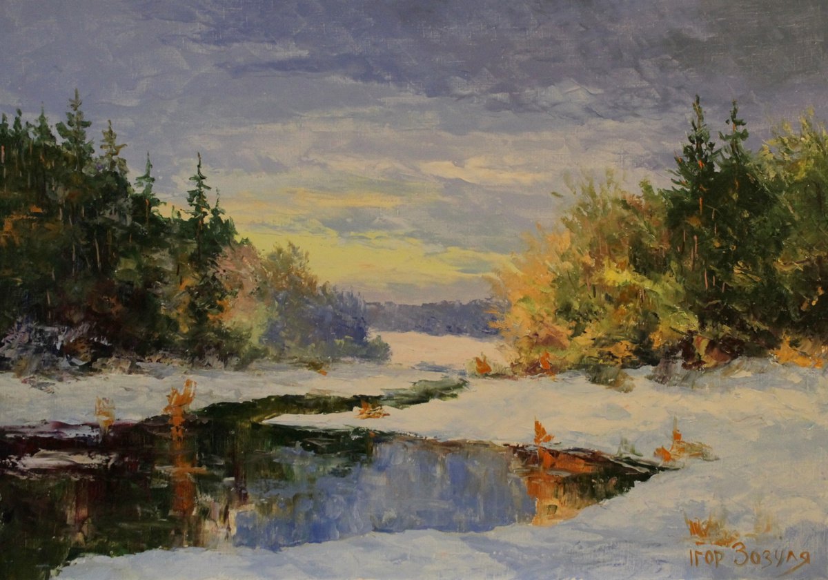 Winter landscape by Ihor Zozulia