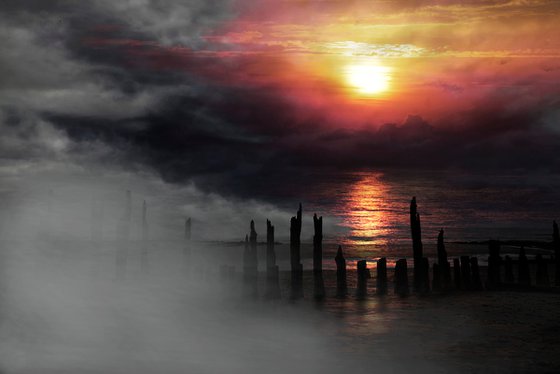 Sunset and Mist