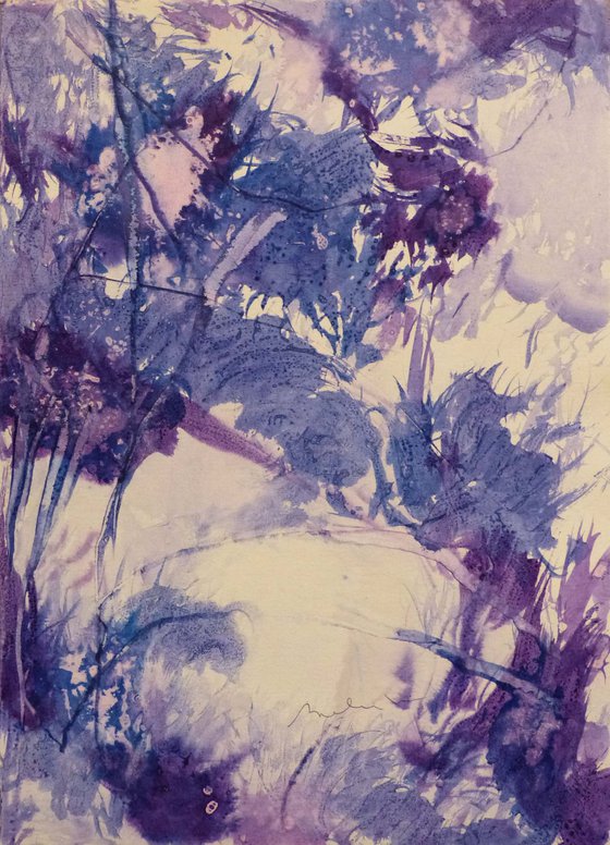 The Purple Abstract, 21x29 cm ESA5