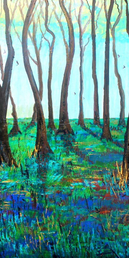 Bluebell Wood VI (large ) by Paul J Best