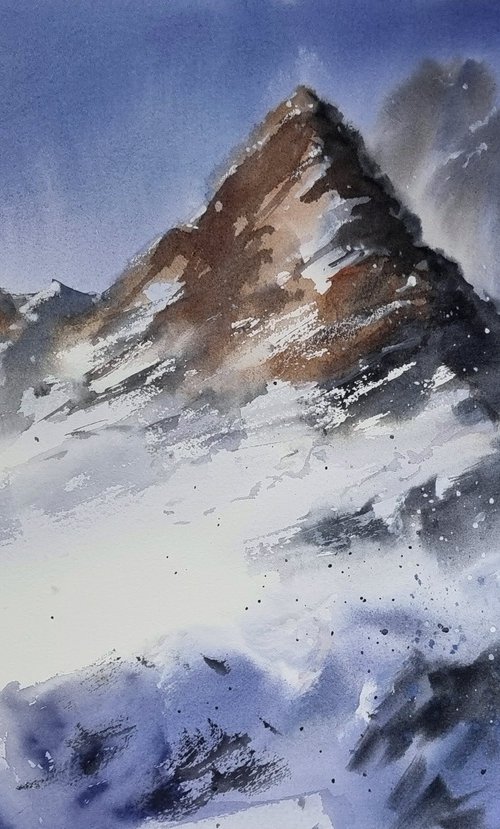 Winter Mountains #14 by Elena Genkin