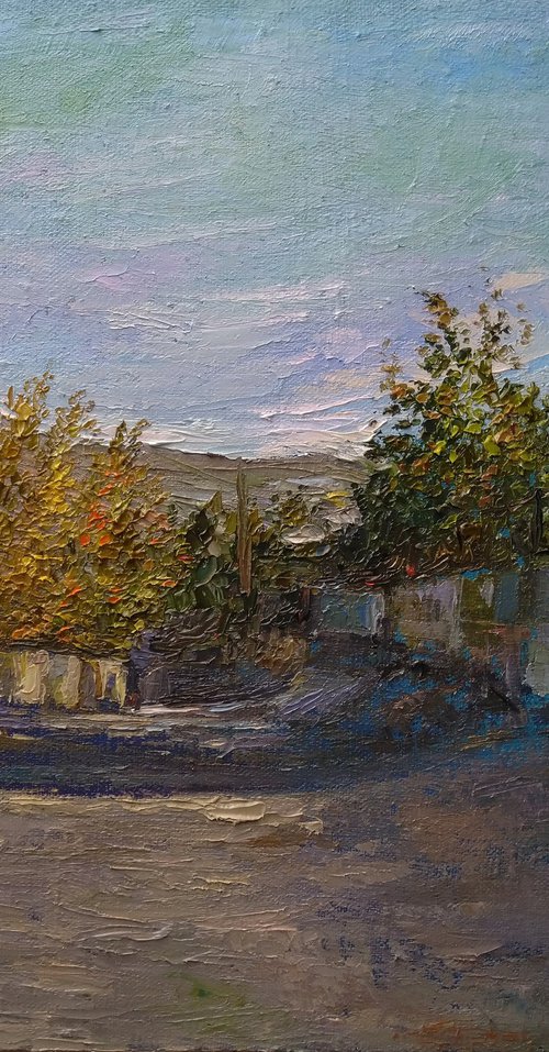 Landscape (40x50cm, oil painting, impressionistic) by Kamsar Ohanyan