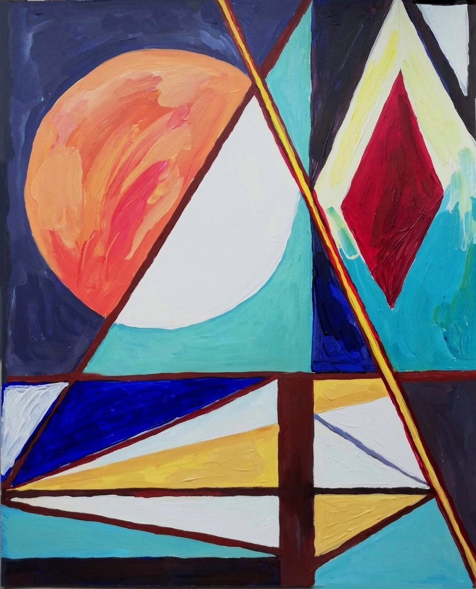 Abstract Sailing & Sunset by Jelena Djokic