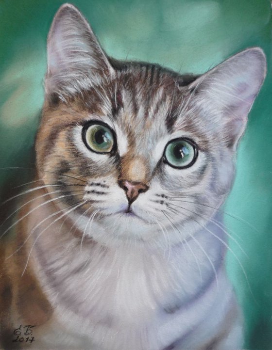 Kitty Frey. Original Pastel Portrait
