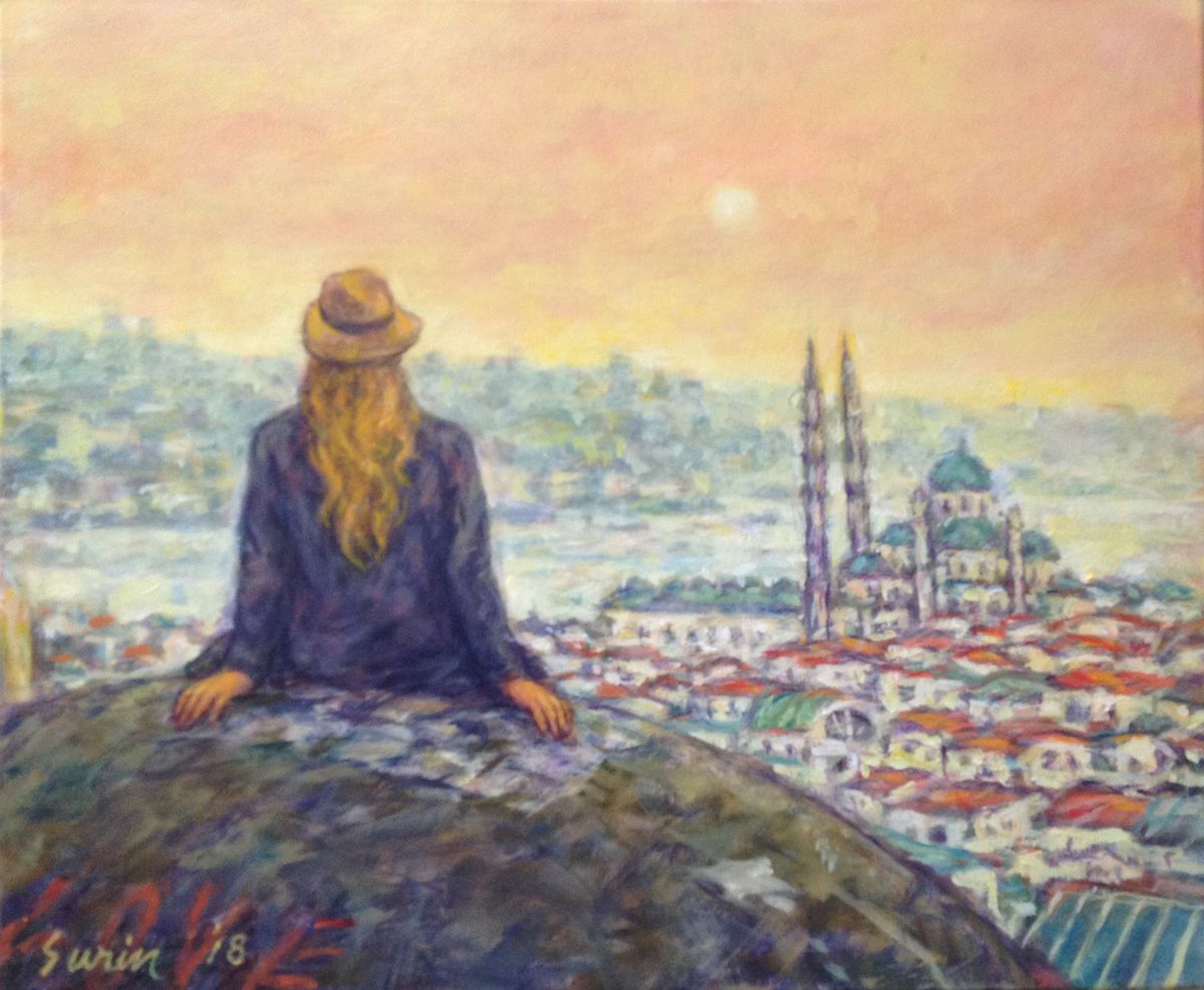 Istanbul With Love Oil Painting By Surin Jung Artfinder