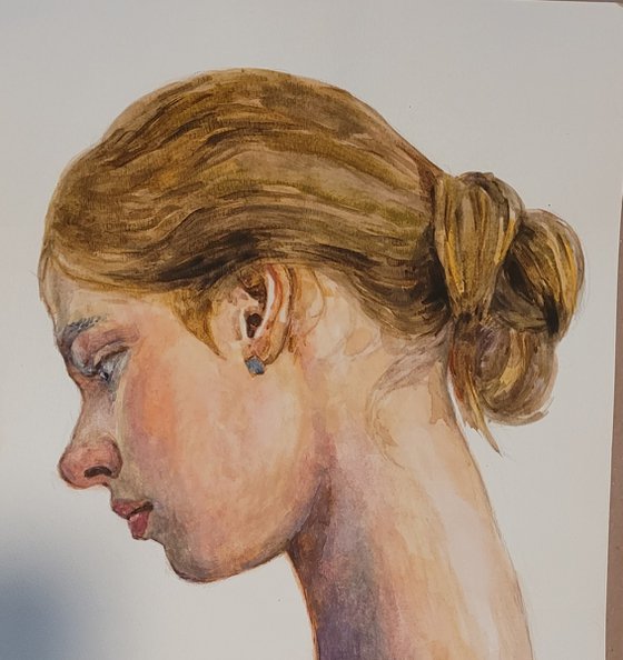 A young ballerina