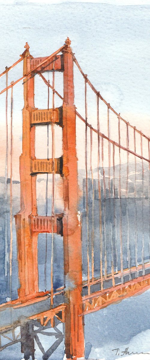 Golden Gate Bridge at Sunset by Tatiana Alekseeva