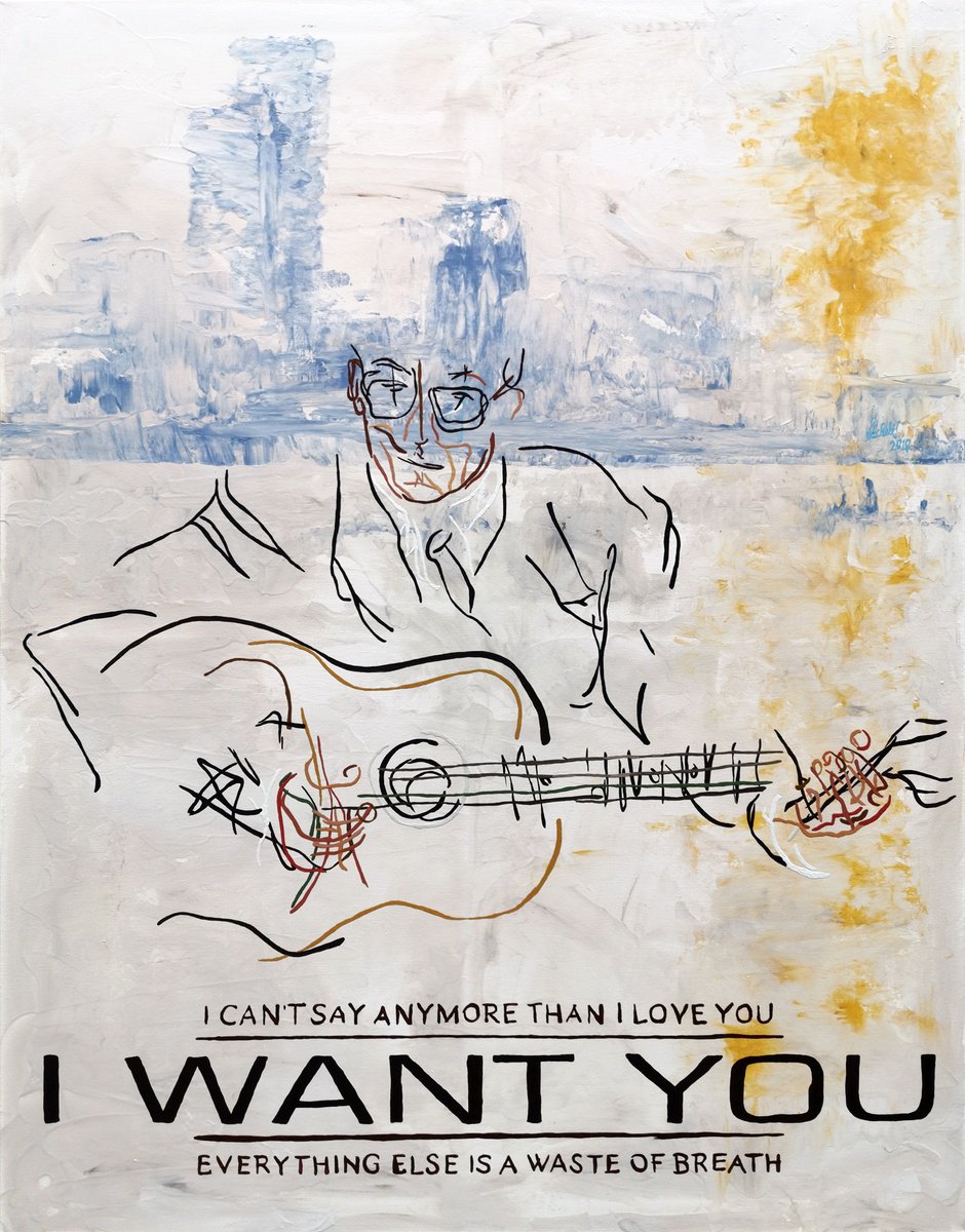 Costello Plays I Want You By Uli Lachelt, 41 X 53, Artwork For Sale On Artfinder