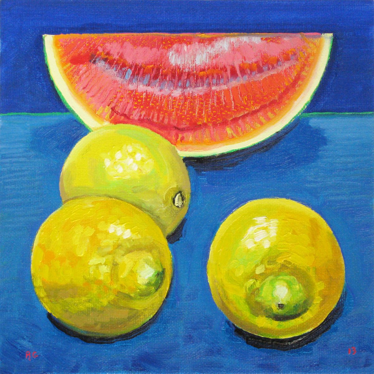 Lemons and Watermelon by Richard Gibson