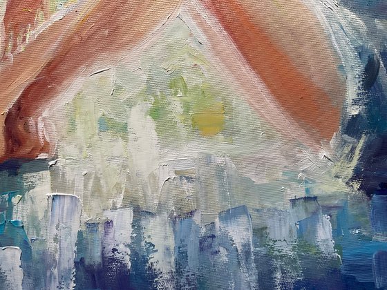 Girl near the window. Spring dreams