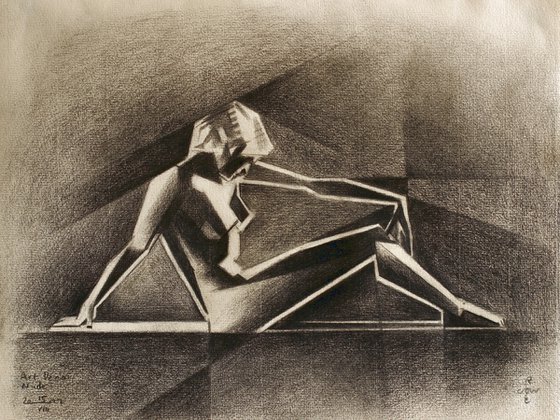 Art Deco Nude – 15-08-22 (sold)