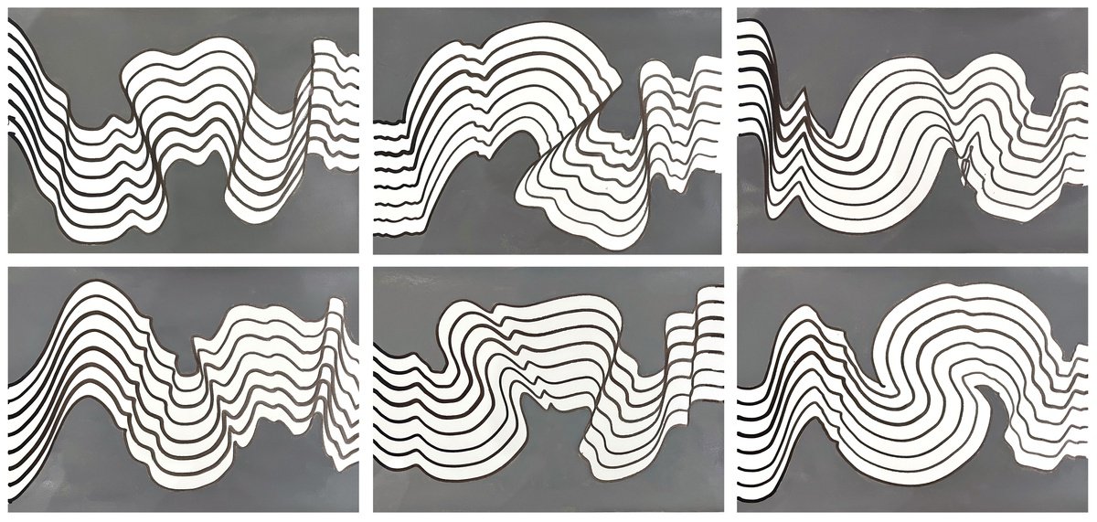 Abstract Ink Drawing , Flow Basics By Sumit Mehndiratta, 60 X 24, Artwork For Sale On Artfinder