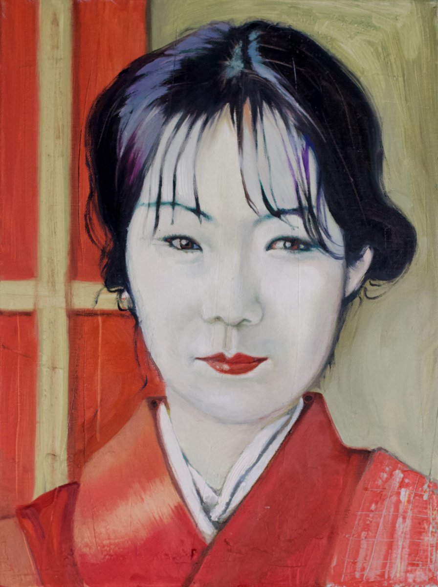 Red kimono by Marina Skepner