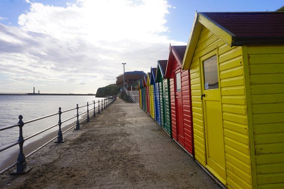 Beach Huts Whitby : 2020 Aug   1/20 18' X 12"