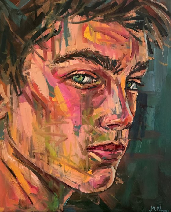 Man portrait male gay queer painting