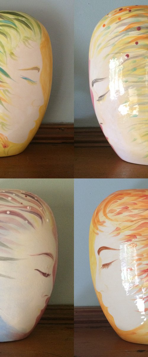 Four Seasons (on Two Vases) by Phyllis Mahon