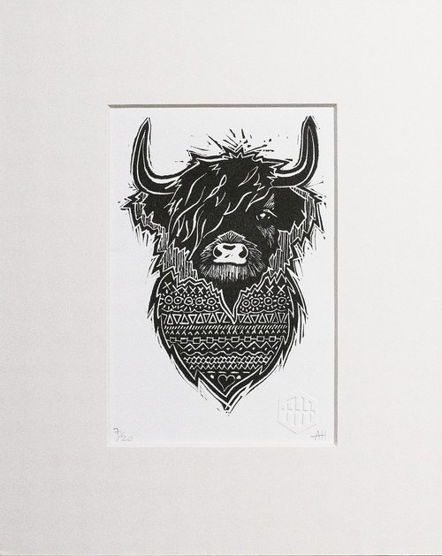 'Cow' in 10"x8" mount by AH Image Maker