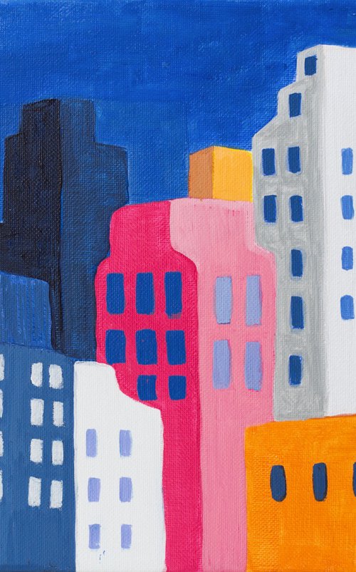 Colored city by Molly Brin