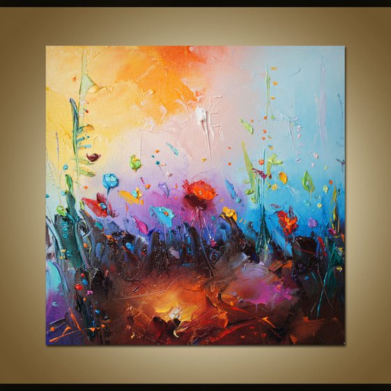 Poppy fields,   Landscape Painting