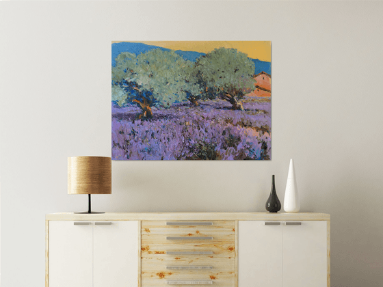 Lavender and Olive Trees