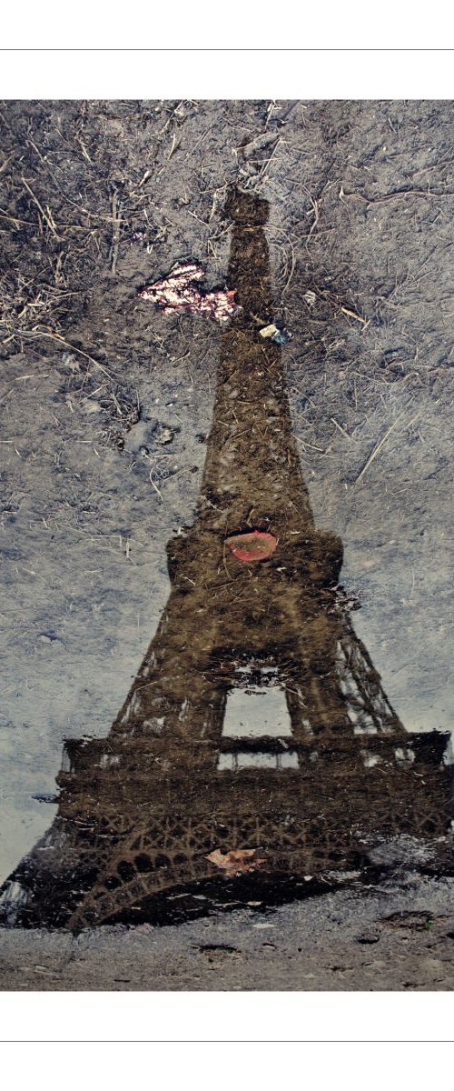 The Eiffel Tower (a puddle reflection) by Beata Podwysocka