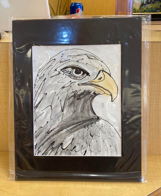 Eagle Ink Painting