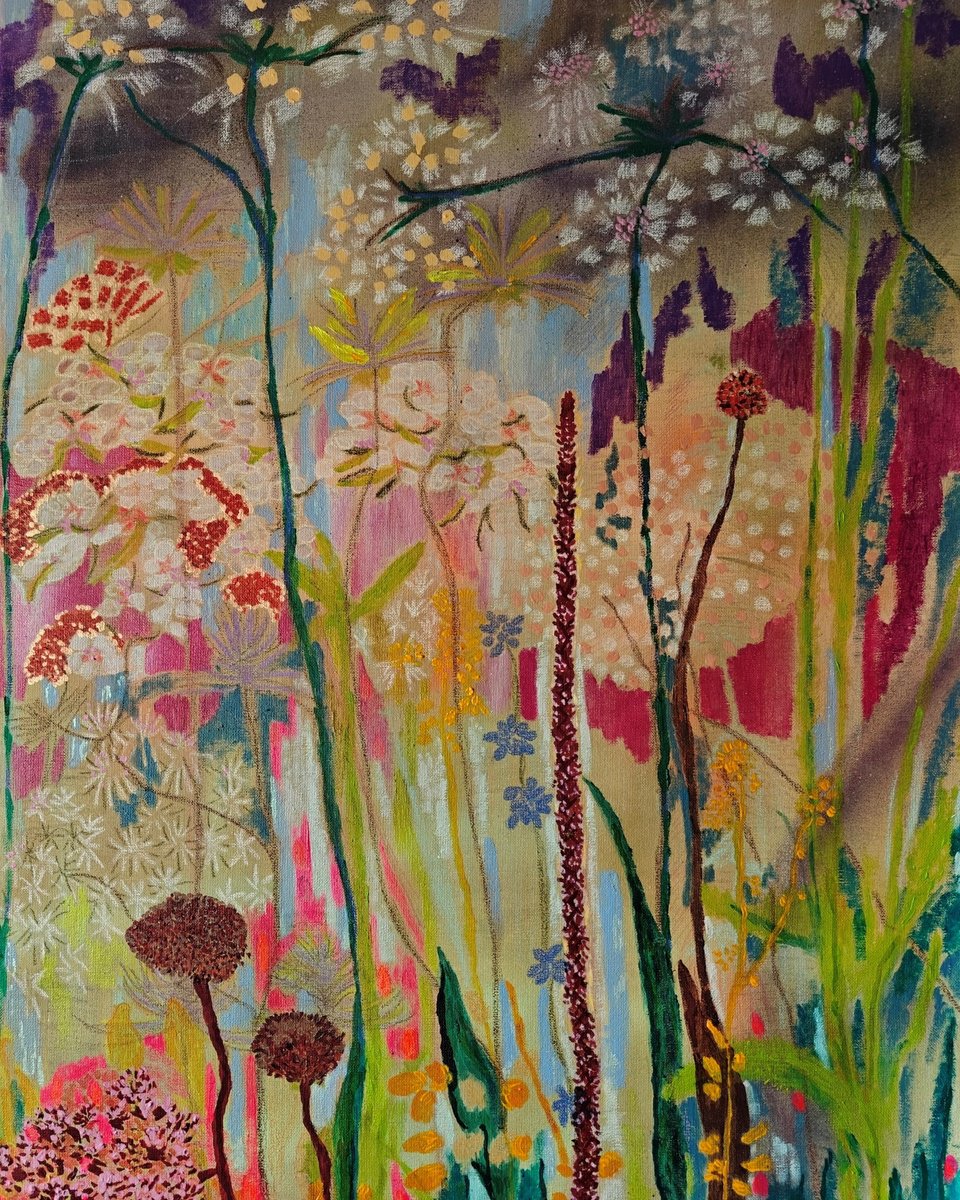 Impressionistic Painting , Wildflowers By Mieke Van Os, 24 X 31, Artwork For Sale On Artfinder