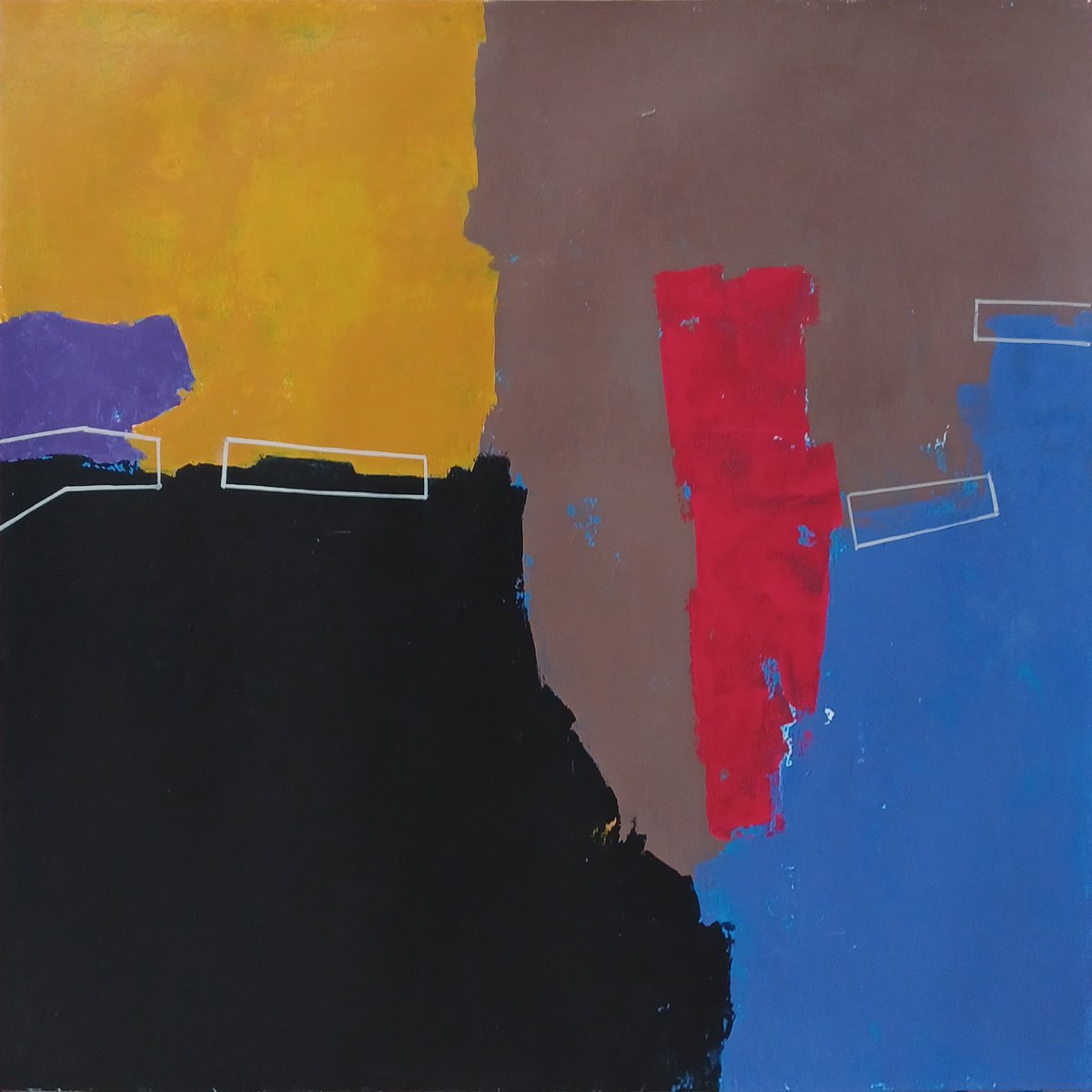 Abstract Acrylic Painting By Luis Medina, 20 X 20", 3300A, Original Artwork