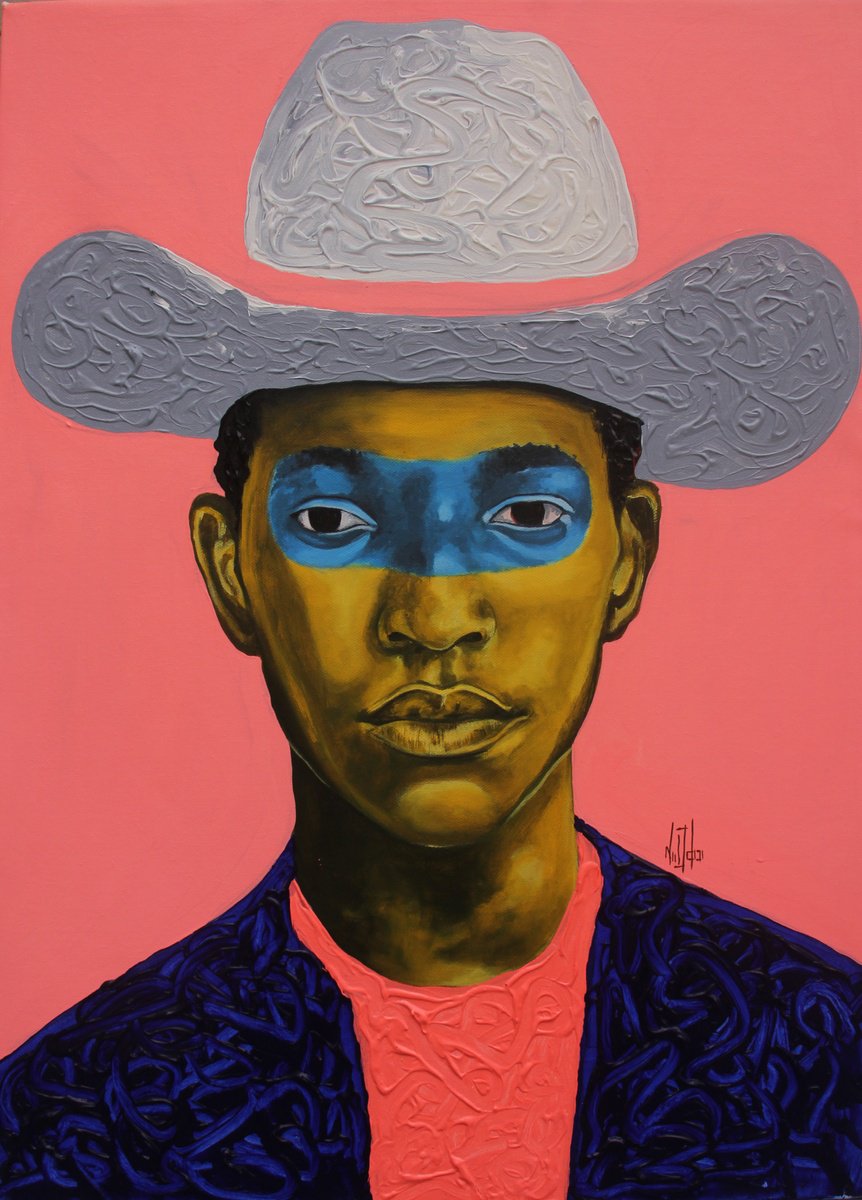 Fluorescent cowboy by THEOPHILUS TETTEH